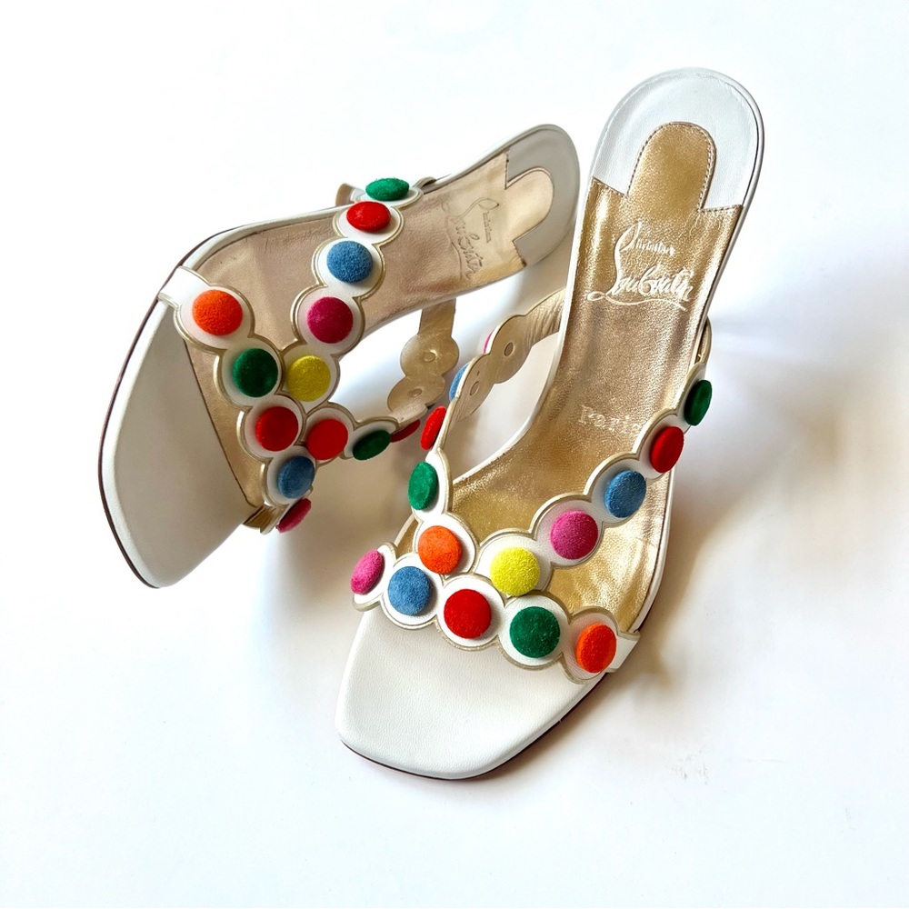 Christian Louboutin leather mules